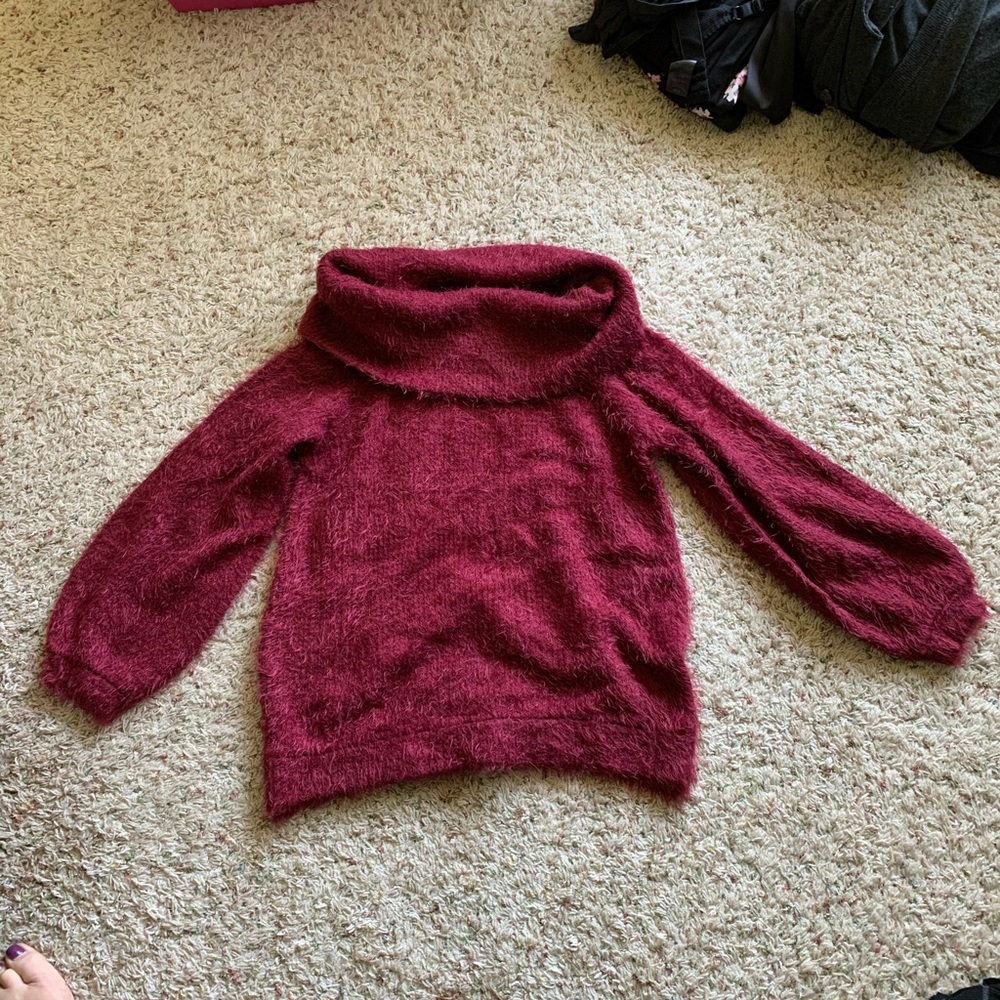 Day to Day , Fuzzy off the shoulder sweater